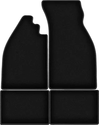 Immagine prodotto di Tappetini in velluto per Volkswagen Garbus (1938-2003, 0) neri, set 4 pz, con fissaggi