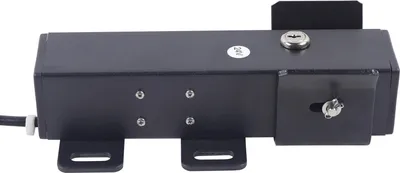 Produktbild von Elektrisches Torschloss - LM149 - 24V - Für Drehtor, ein- oder zweiflügelig - Riegelhub 32 cm - Metall - Antik Schwarz
