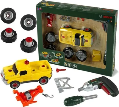 Produktbild von Theo Klein Bosch Car Set, 3 in 1, Auto & Rennen, AA, Mehrfarbig