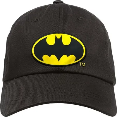 Produktbild von Batman Cap Uni Metal-Kids - Batman-Logo schwarz L