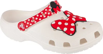 Produktbild von Crocs Classic Disney Minnie Mouse Clog 208711-119, Badelatschen, für Mädchen, Weiß, Größe: 30/31