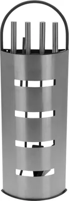 Produktbild von HI - Kaminbesteck 5teilig 23 x 66 x 14,5cm silber aus Edelstahl (60098)