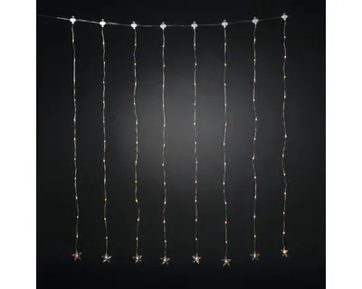 Immagine prodotto di Tenda luminosa a stella a LED Konstsmide colore ambra