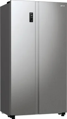Produktbild von Gorenje NRR9185DABXL Side by Side Kühl-/Gefrierkombination, Gesamtvolumen 550 L, Gefrierteil 192 L, Kühlteil 358 L, Memory und FastFreeze Funktion, Grau Metallic