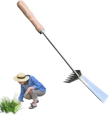 Produktbild von Handlicher Unkrautstecher – Graserntner – Gartenpflege – Ergonomischer Stiel – 50 x 5 cm – Metall