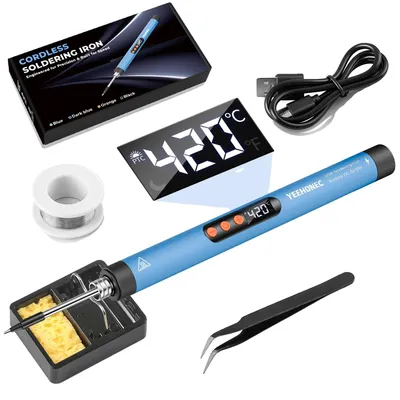 Immagine prodotto di Saldatore, display LCD, funzionamento a doppia modalità, HELLBLAU