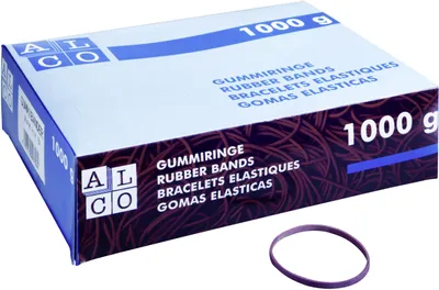 Produktbild von Gummiring Naturkautschuk 65mm sortiert 1000g Packung mit 20 Stück