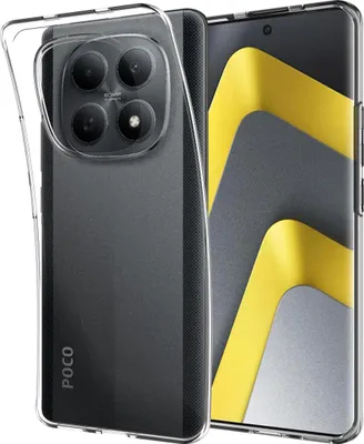 Image de Cazy Coque compatible avec Xiaomi Poco M8 (5G) Coque en Silicone – Coque Flexible – Transparent