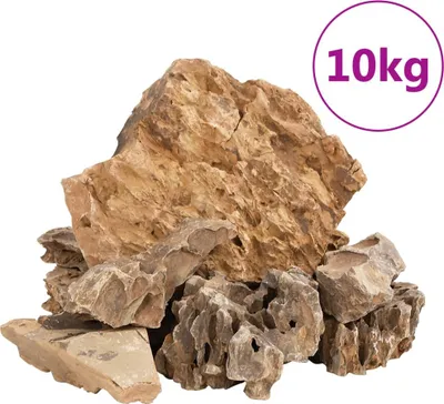 Produktbild von vidaXL Drachensteine 10 kg Braun 5-30 cm