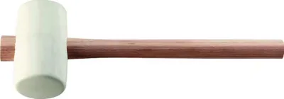 Image de Marteau en caoutchouc Tête-D.64mm Tête-L.113mm blanc ES 70 Shore A voie plate TECWERK