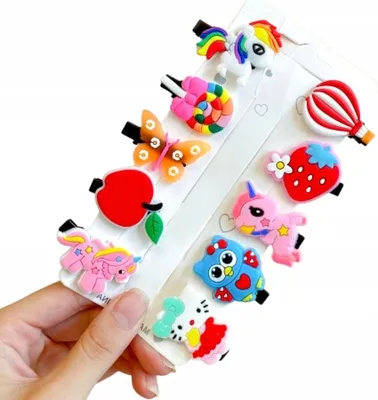 Produktbild von Stifte und Clips - Stilvolle Vielfalt - Kinder - Individuelles Haarstyling - Muster - Persönlicher Ausdruck - Größe: 5-7 cm