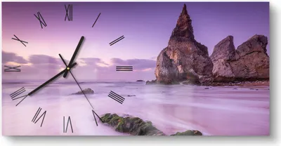 Produktbild von DEQORI Glasuhr 60x30 cm Römisch 'Dämmerungswächter' Wanduhr Glas Uhr Design leise Küchenuhr
