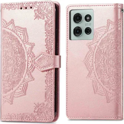 Immagine prodotto di Custodia a libro imoshion Mandala Motorola Moto G75 5G - Oro rosa