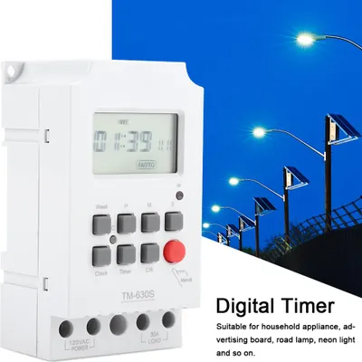 Obrázok produktu pre 110V digitálny elektrický odolný programovateľný inteligentný spínací časovač