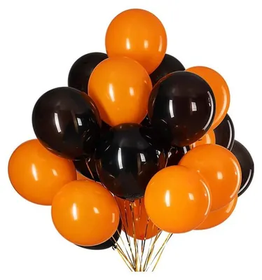 Image de Verk Halloween ballons noir et orange 20 pcs