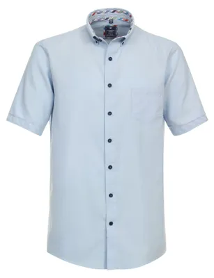 Produktbild von Redmond - Comfort Fit - Herren Freizeithemd Kurzarm Hemd (241500999), Größe:L, Farbe:Blau (10)