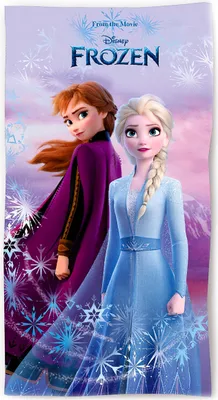 Obrázok produktu pre Plážová osuška Ľadové kráľovstvo Anna a Elsa