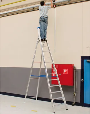 Produktbild von KRAUSE Stehleiter STABILO alu 12 Stufen, H: 375,0 cm