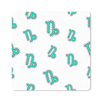 Produktbild von MuchoWow® Mauspad Mousepad Steinbock - Gestaltung - Astrologie 20x20 cm - Mousepads - Maus Mat - Pad - Mausunterlage - Desk Mat - Bureauartikeln