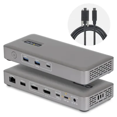 Produktbild von Dual-DP USB4 Dock 100W PD Driverless