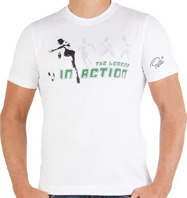 Produktbild von Puma Pele T-Shirt Sonderkollektion Fußball WM 2014 Brasilien, Größe: S, Farbe: weiss