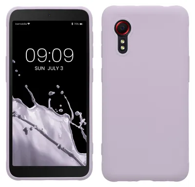 Produktbild von kwmobile Handyhülle für Samsung Galaxy Xcover 5 Hülle - TPU Case - Kabelloses Laden - Schutzhülle Cover in Lavendel