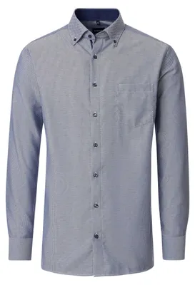 Produktbild von VENTI Herren Businesshemd Langarm Button-Down Comfort-Fit Blau 56