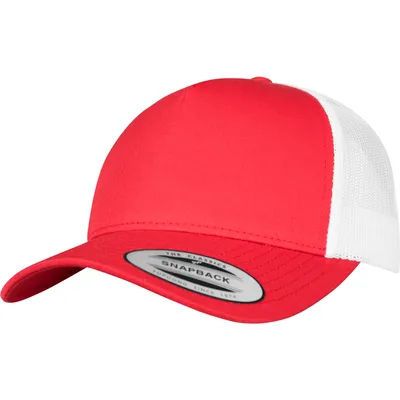 Produktbild von FLEXFIT 6506T | 5-Panel Retro Trucker 2-Tone Cap, Twill-Material - Farbe: Red/White - Größe: One Size