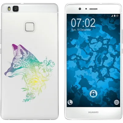 Produktbild von PhoneNatic Case kompatibel mit Huawei P9 Lite Silikon-Hülle Floral Fuchs M1-4