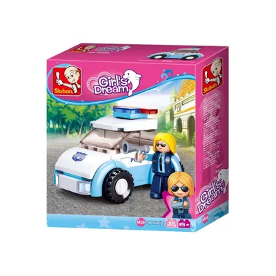 Produktbild von Sluban Girls Dream Serie M38-B0600B Polizistin mit Polizeiauto 69-teilig