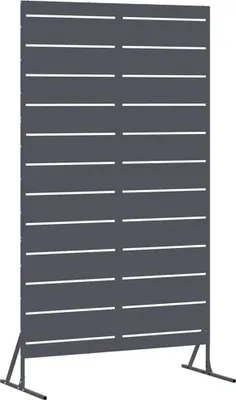 Immagine prodotto di vidaXL Paravento antracite 100 x 50 x 180 cm acciaio