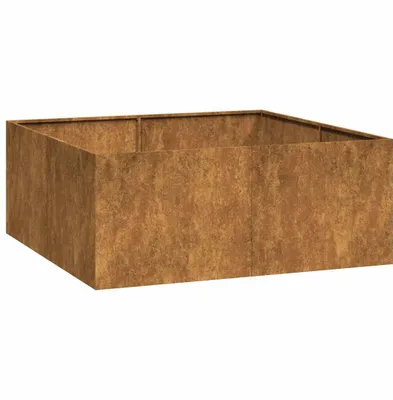 Immagine prodotto di Fioriera Arrugginita 100x100x40 cm in Acciaio Corten