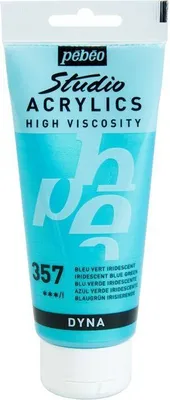 Produktbild von Irisierende Acrylfarbe - Blaugrün - 100 ml
