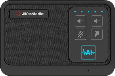 Produktbild von AVerMedia AI SPEAKERPHONE - AS311, Universal, Schwarz, 3 m, 2 m, Berührung, Homeoffice, Büro