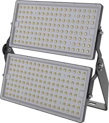 Produktbild von Leistungsstarker LED-Fluter 500W 135 lm/W IP65 Schwarz Schwenkbar - 1m Kabel - Kaltweiß 6000K - 8000K