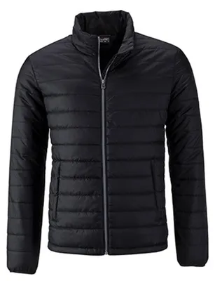 Produktbild von James and Nicholson - Steppjacke für Herren LT2521 (M) (Schwarz)