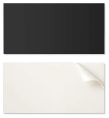 Image de Panneau adhésif en vinyle - Décoration murale pour bureau, 120 x 60 cm, gris foncé