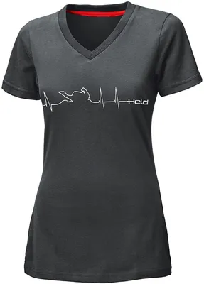 Image de T-shirt pour femme Held Be Heroic, gris/blanc, taille M