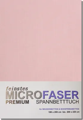 Produktbild von Microfaser-Jersey-Spannbetttuch 180 bis 220 cm ROSÉ