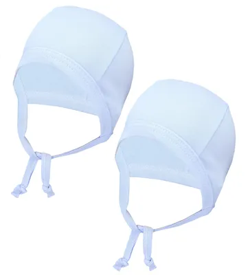 Produktbild von TupTam Unisex Baby Erstlingsmütze zum Binden 2er Pack, Farbe: Blau, Größe: 50-56