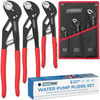 Produktbild von Verstellbare Rohrzange Set 3-teilig