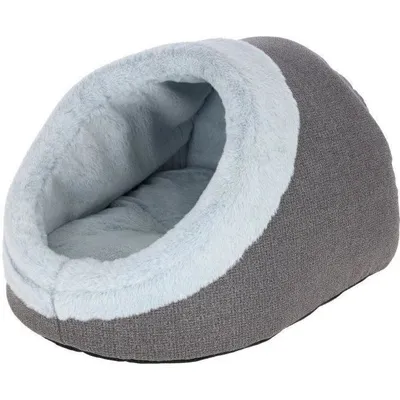 Produktbild von Katzeniglu JANA, 41 x 50 x 34 cm, Grau, Weicher Plüsch, Wendbares Kissen