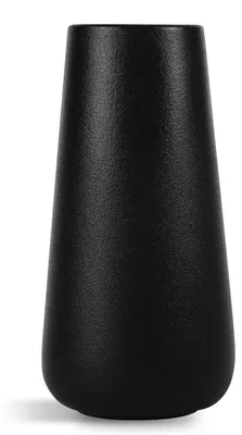 Produktbild von Omgoods – Schwarzer Keramikvasen, 20 cm – Dekorativer Blumenvasen für die Wohnraumgestaltung