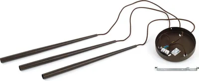 Produktbild von Hängeleuchte Metall B: 20 cm H: max. 140 cm Braun G9 3-flammig Modern Pendelleuchte