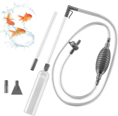 Produktbild von Mulmsauger Aquarium mit 3m Schlauch, Bodenreiniger für Kies und Sand, Aquarium Reinigung Set mit Handpumpe und Wasserwechsel Zubehör