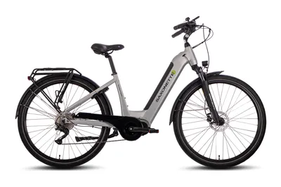 Produktbild von SAXONETTE E-Bike Quantum Sport ,Mittelmotor, SHIMANO 7-Gan,Tiefeneinsteiger Rahmen 540 Wh Akku, ebike, Elektrofahrrad, Cityrad (Ramenhöhe 45 , Silber)
