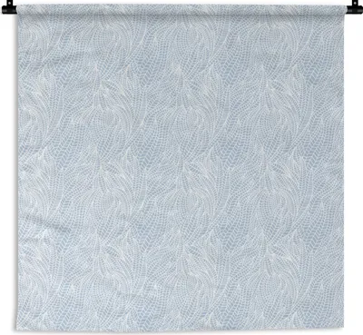 Produktbild von MuchoWow® Wandteppich Wandbehang Blätter - Muster - Winter 150x150 cm Tapisserie Dekoration Wandtuch - Wohnaccessoires - Modernes
