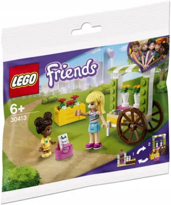 Productafbeelding van LEGO Friends Bloemenkar - 30413, bouwset, geschikt voor kinderen vanaf 6 jaar, 55 onderdelen