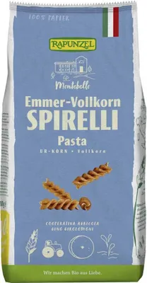 Obrázok produktu pre Rapunzel 217065, Špirála, Krátke cestoviny, 500 g, 352 kcal, 1490 kJ, 2,7 g