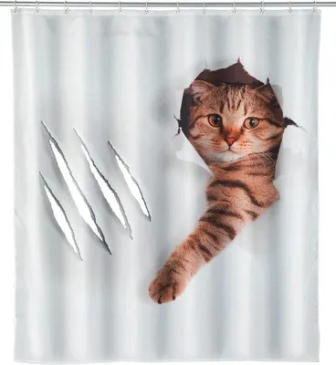 Image de Rideau de douche imperméable avec 12 œillets, multicolore, 180 x 200 cm
